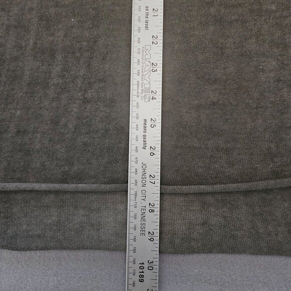 It Is Well Tunic Top Asymmetrical V-Neck Long Sleeve Cotton Size S Olive Green - Picture 9 of 11